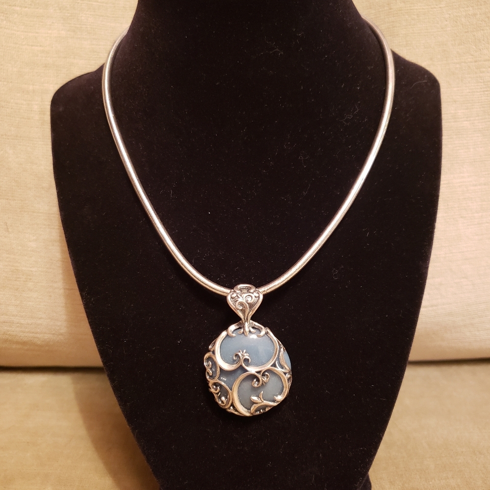 Light Blue and Silver Carolyn Pollack Enhancer